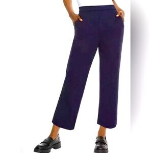 NWT Gloria Vanderbilt Women's Pants Cropped Ponte, Navy Blue L and XL Stretch